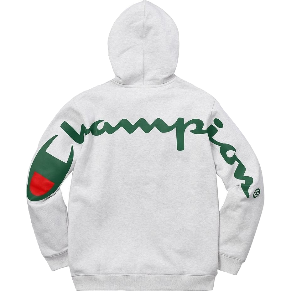 Supreme Champion Hooded Sweatshirt SS18 - Ash Grey
