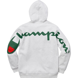 Supreme Champion Hooded Sweatshirt SS18 - Ash Grey - Used
