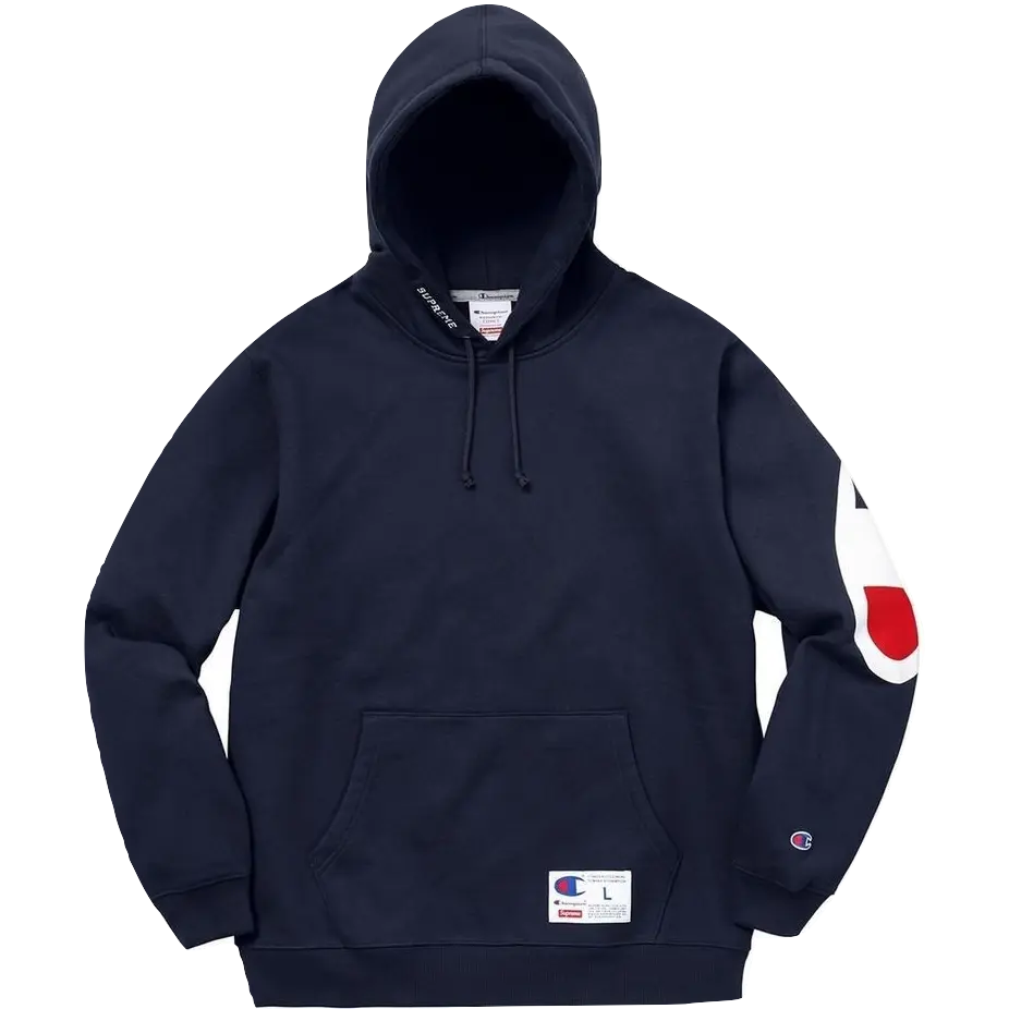 Supreme Champion Hooded Sweatshirt (SS18) Navy Supreme