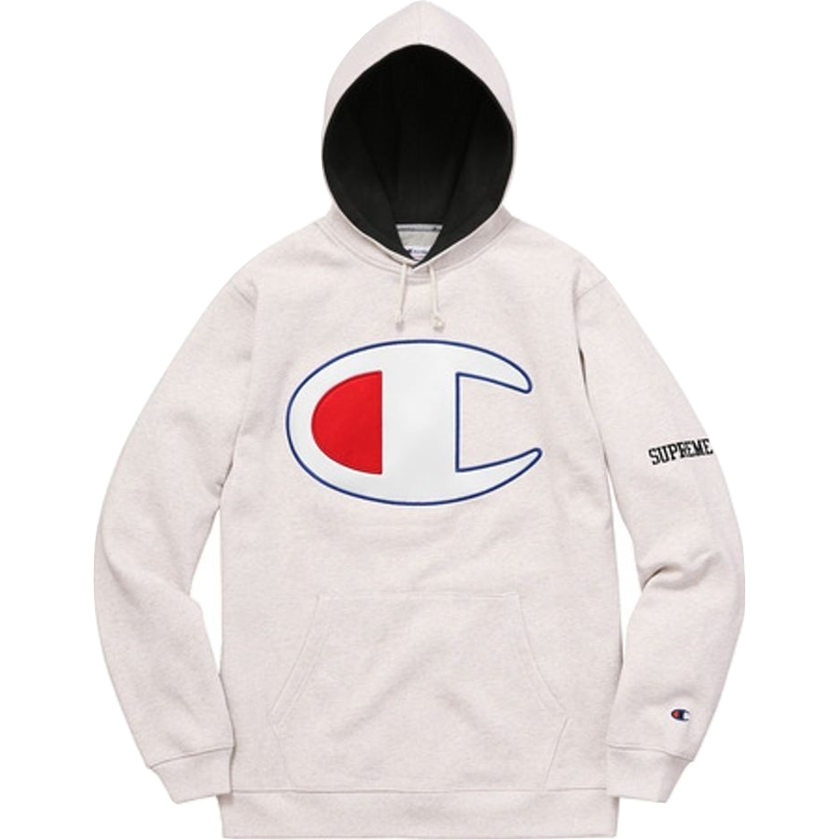 Champion supreme 2025 hoodie grey