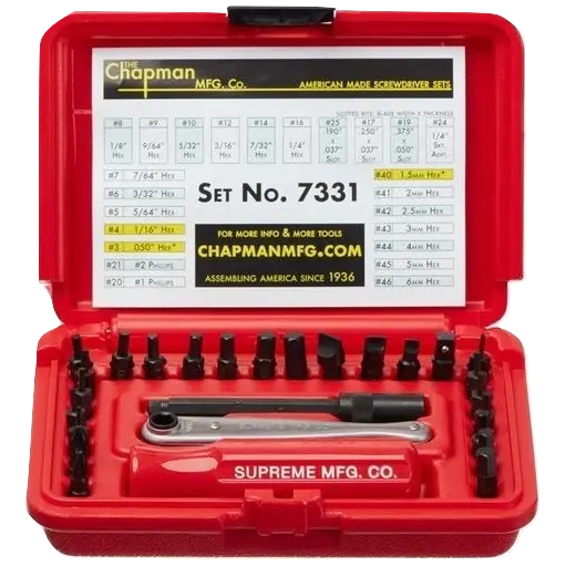 Supreme Chapman Screwdriver Set - Red Supreme