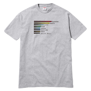 Supreme Chart Tee - Heather Grey