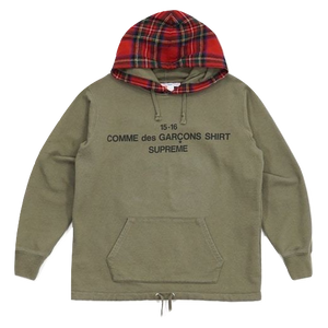 Supreme Comme Des Garcons Hooded Sweatshirt - Olive