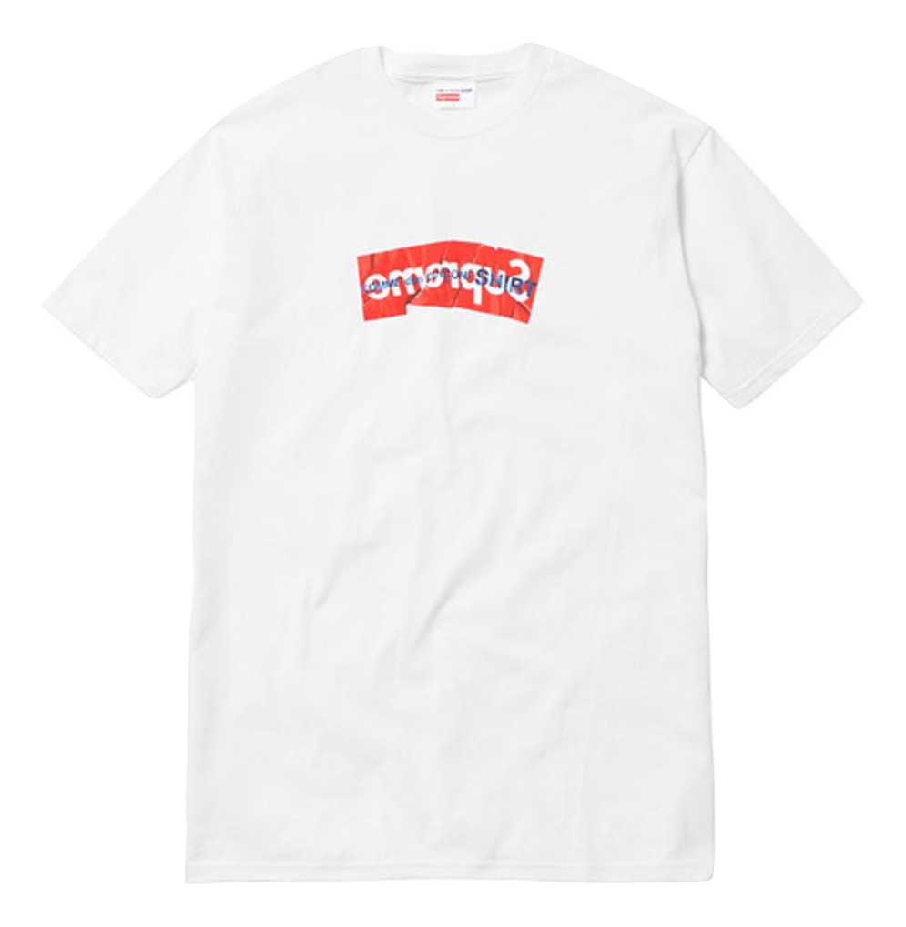 Supreme x CDG Box Logo Shirt - White -Used Supreme