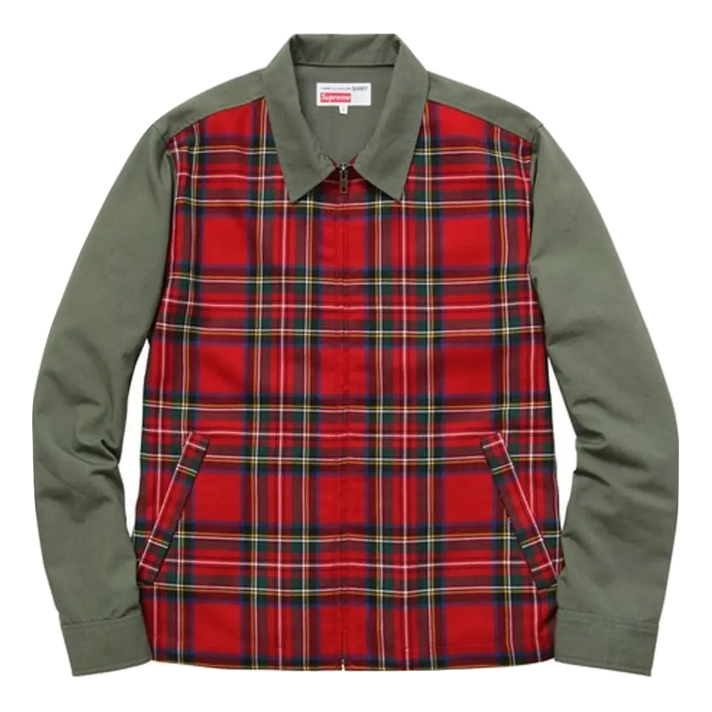 Supreme X CDG (Comme Des Garcons) Work Jacket - Olive - Used Supreme