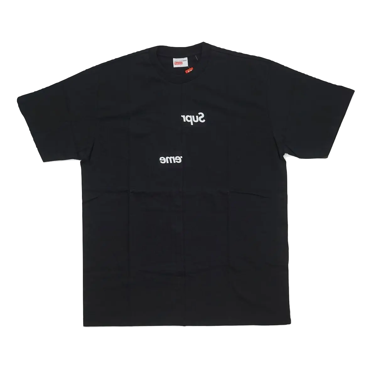Supreme/Comme Des Garcon (CDG) Split Box Logo Tee - Black Supreme