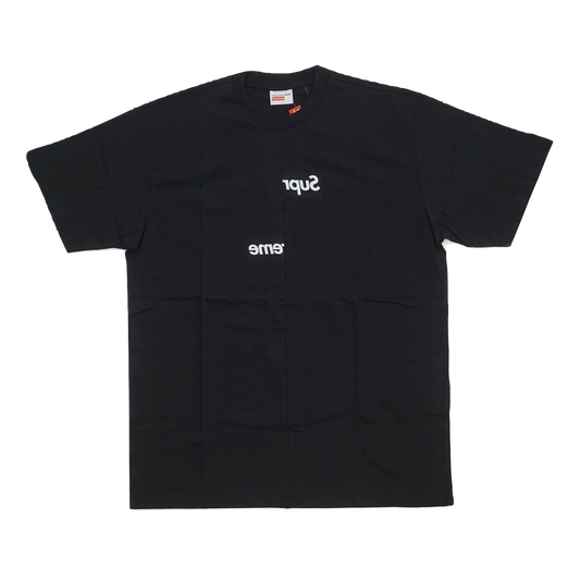Supreme/Comme Des Garcon (CDG) Split Box Logo Tee - Black - Used