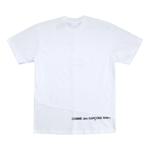 Supreme x CDG (Comme De Garcons) Shirt Split Box Logo Tee - White - Used Supreme