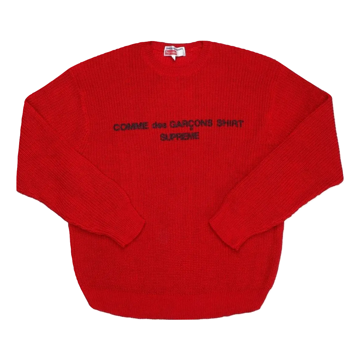 Supreme X CDG (Comme des Garcons) Shirt Sweater - Red Supreme