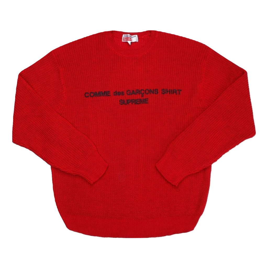 Supreme X CDG (Comme des Garcons) Shirt Sweater - Red