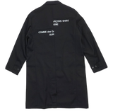 Supreme X CDG (Comme des Garcons) Wool Overcoat - Black