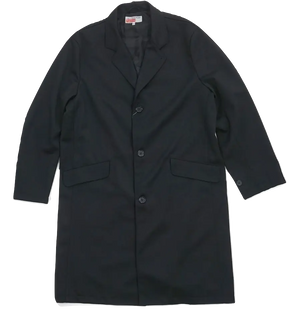 Supreme X CDG (Comme des Garcons) Wool Overcoat - Black Supreme