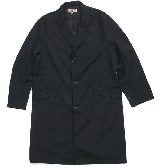 Supreme X CDG (Comme des Garcons) Wool Overcoat - Black
