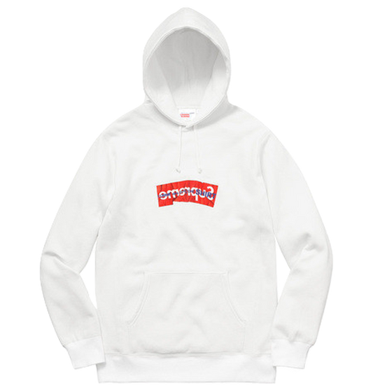 Supreme x Comme Des Garçons (CDG)  Box Logo Hoodie - White - Used