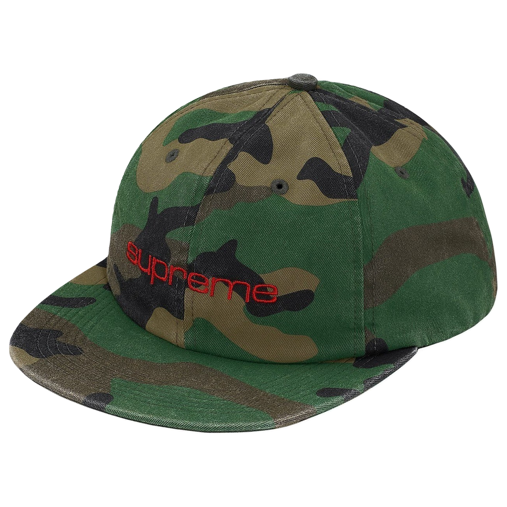 Supreme Compact Logo 6-Panel Cap - Woodland Camo - Used