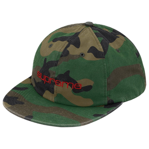 Supreme Compact Logo 6-Panel Cap - Woodland Camo