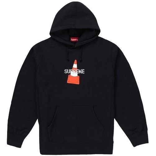 Supreme Cone Hooded Sweatshirt - Black
