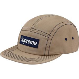Supreme Contrast Stitch Camp Cap - Tan