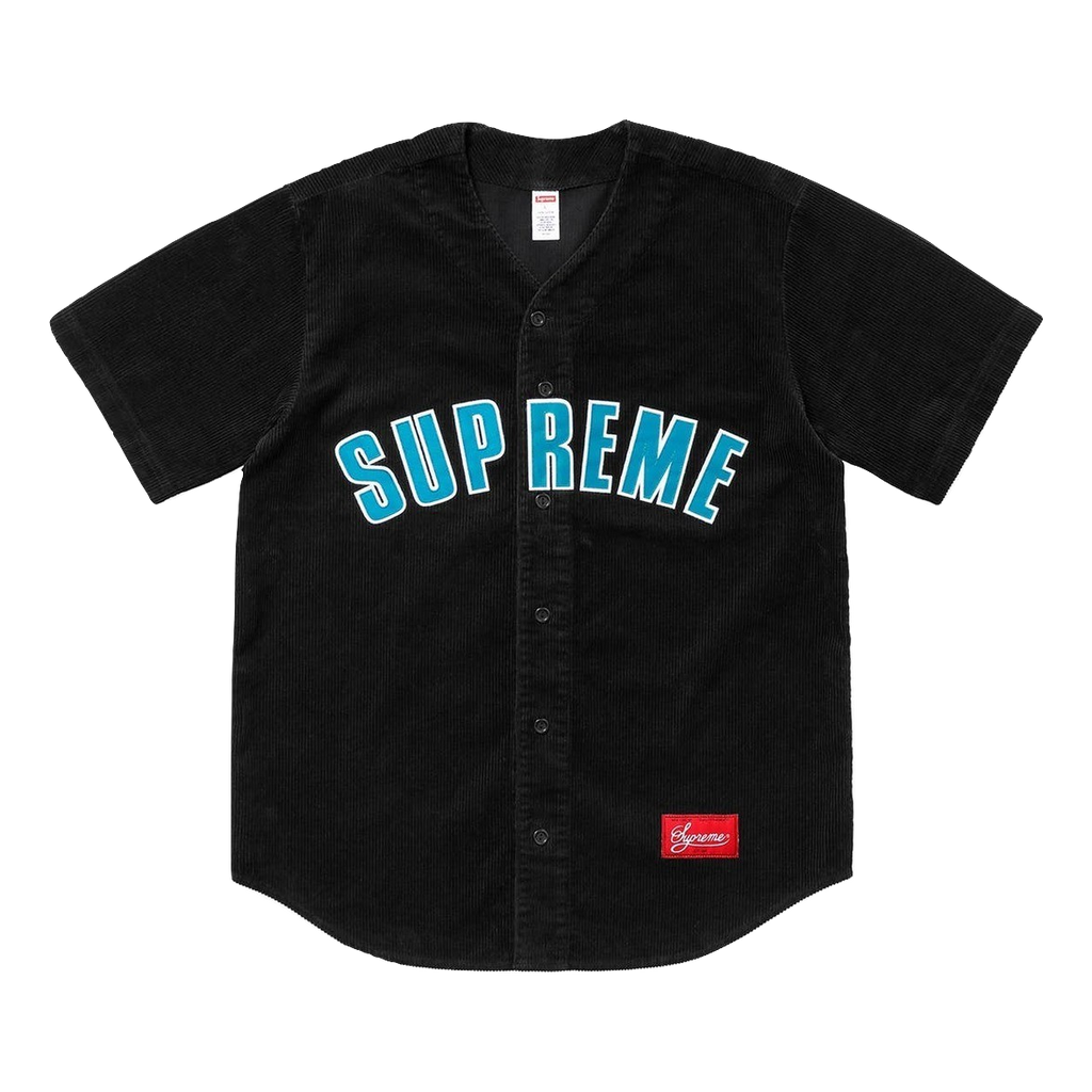 Supreme Corduroy Baseball Top - Black