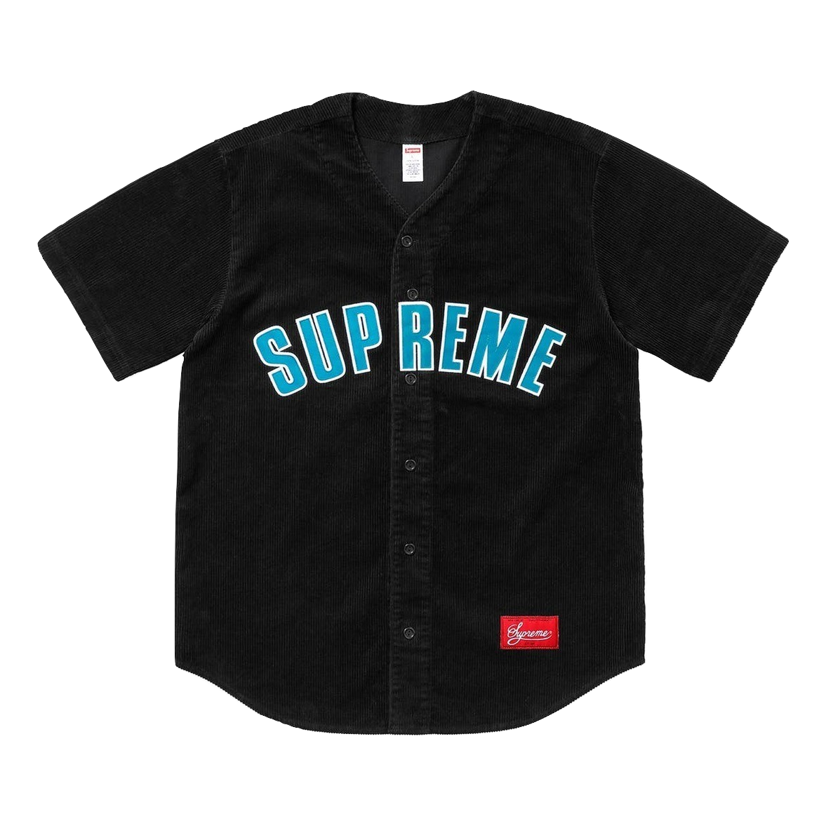 Supreme Corduroy Baseball Top - Black - Used