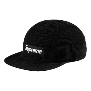 Supreme Corduroy Camp Cap - Black