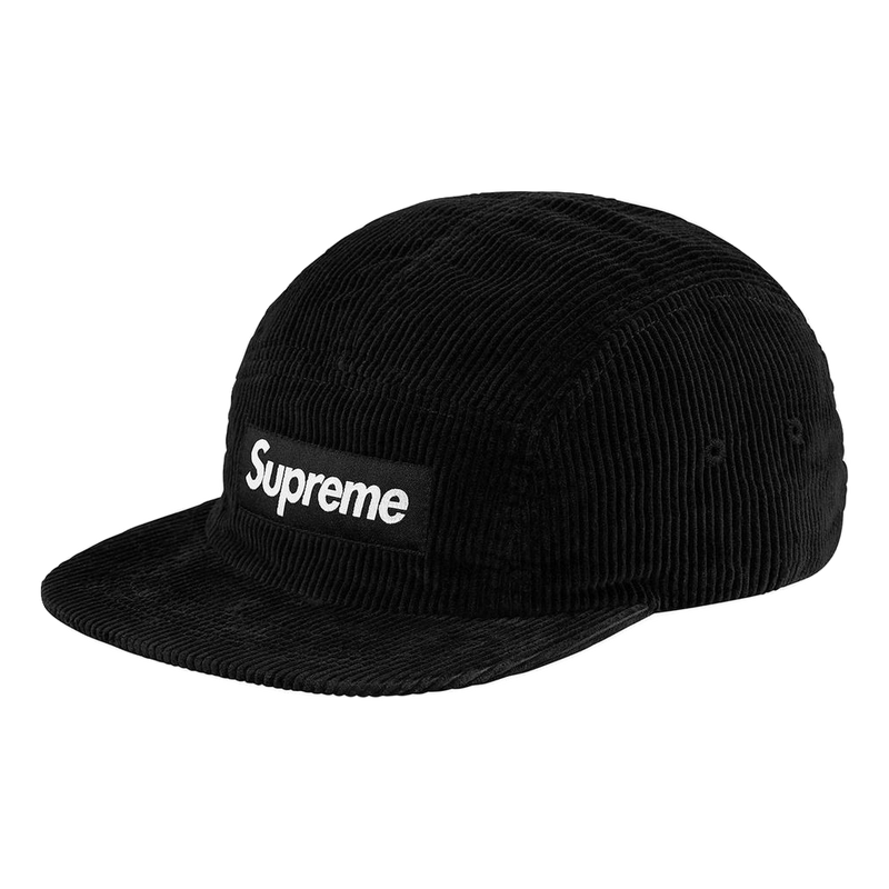 Supreme Corduroy Camp Cap Black Grails SF