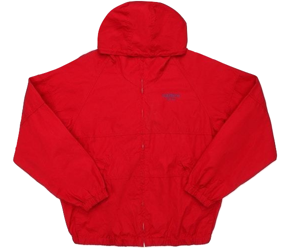 Supreme Cotton Hooded Raglan Jacket - Red - Used Supreme