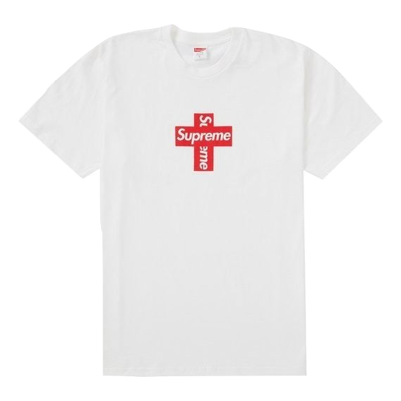 Supreme Cross Box Logo Tee - White Supreme