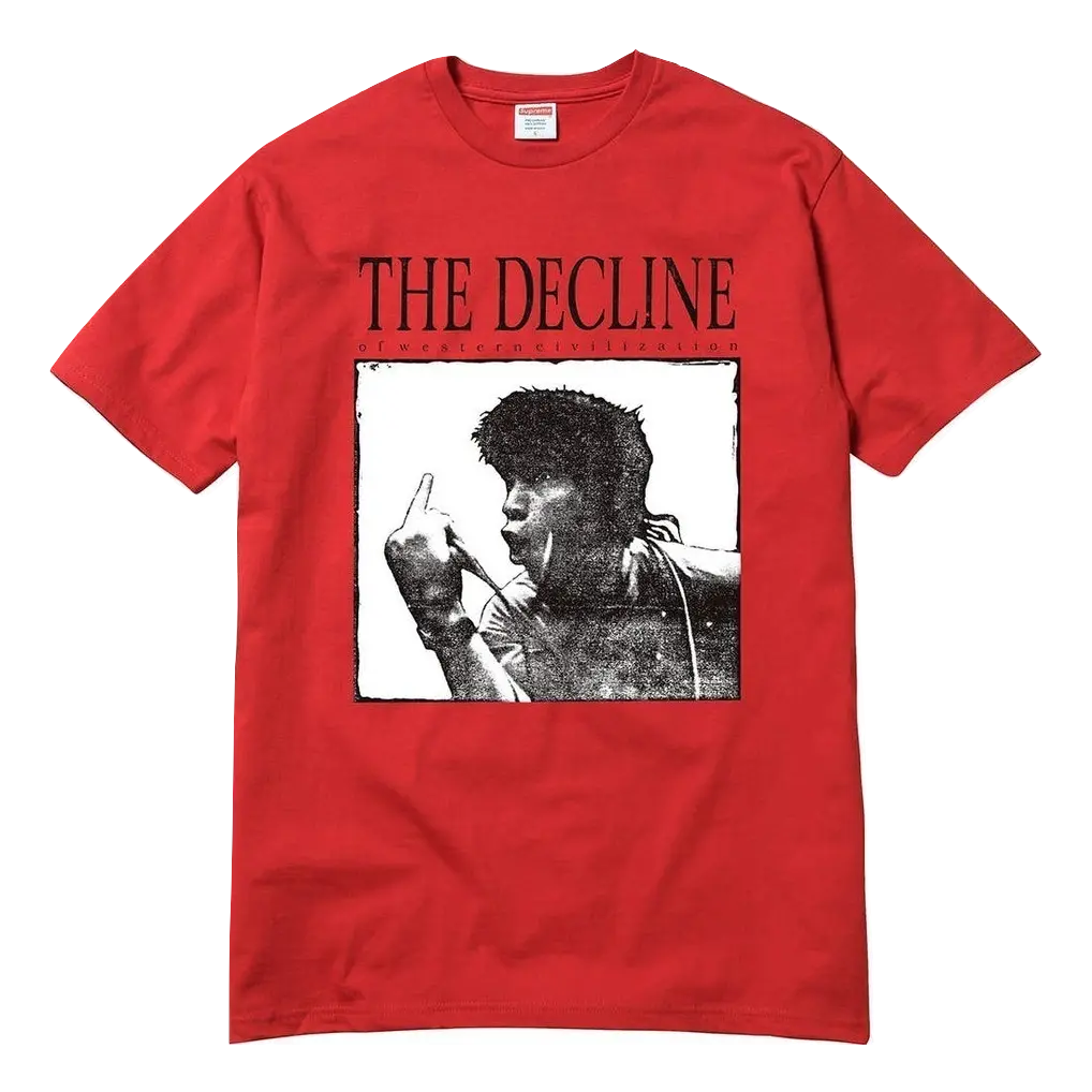 Supreme Decline of Western Civilization Tee - Red Supreme