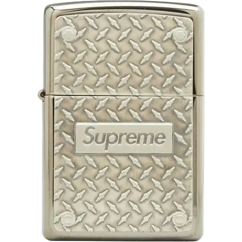 Supreme Diamond Plated Zippo - Metal Supreme