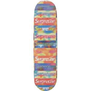 Supreme Distorted Logo Skateboard Deck - Yellow
