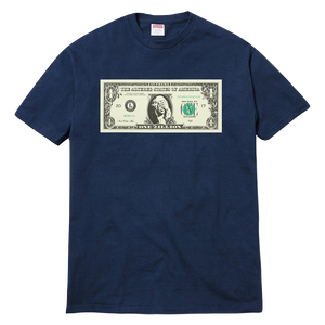 Supreme Dollar Tee - Navy