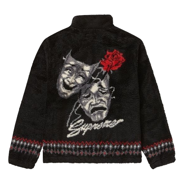 Supreme Drama Mask Fleece Jacket - Black Supreme