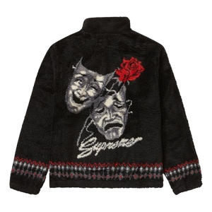 Supreme Drama Mask Fleece Jacket - Black Supreme