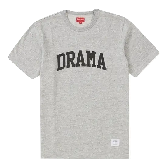 Supreme Drama S/S Top - Heather Grey Supreme