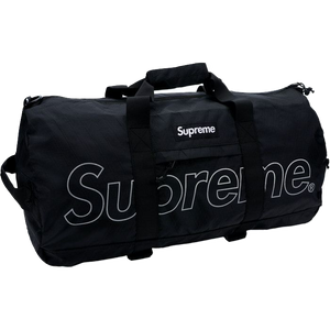 SUPREME DUFFLE BAG WEEK 1 DROP FW18 - BLACK - DIMENSION-POLYANT SAIL CLOTH  TECHNOLOGY 
