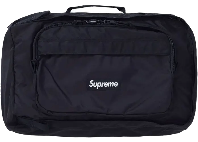 Supreme Duffle Bag FW19 - Black Supreme