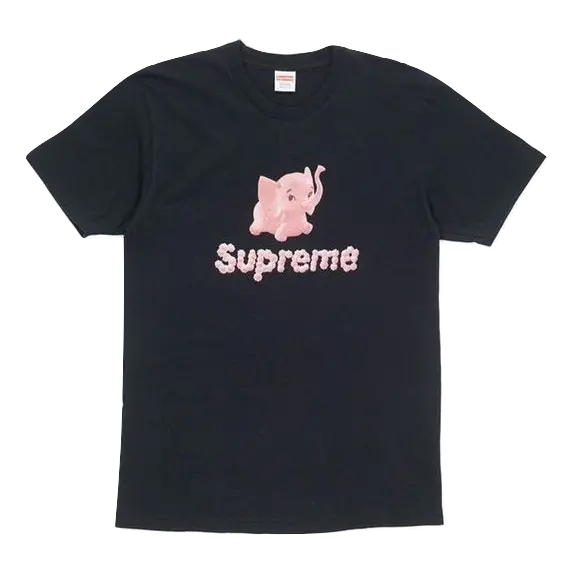Supreme Elephant Tee - Black - Used Supreme