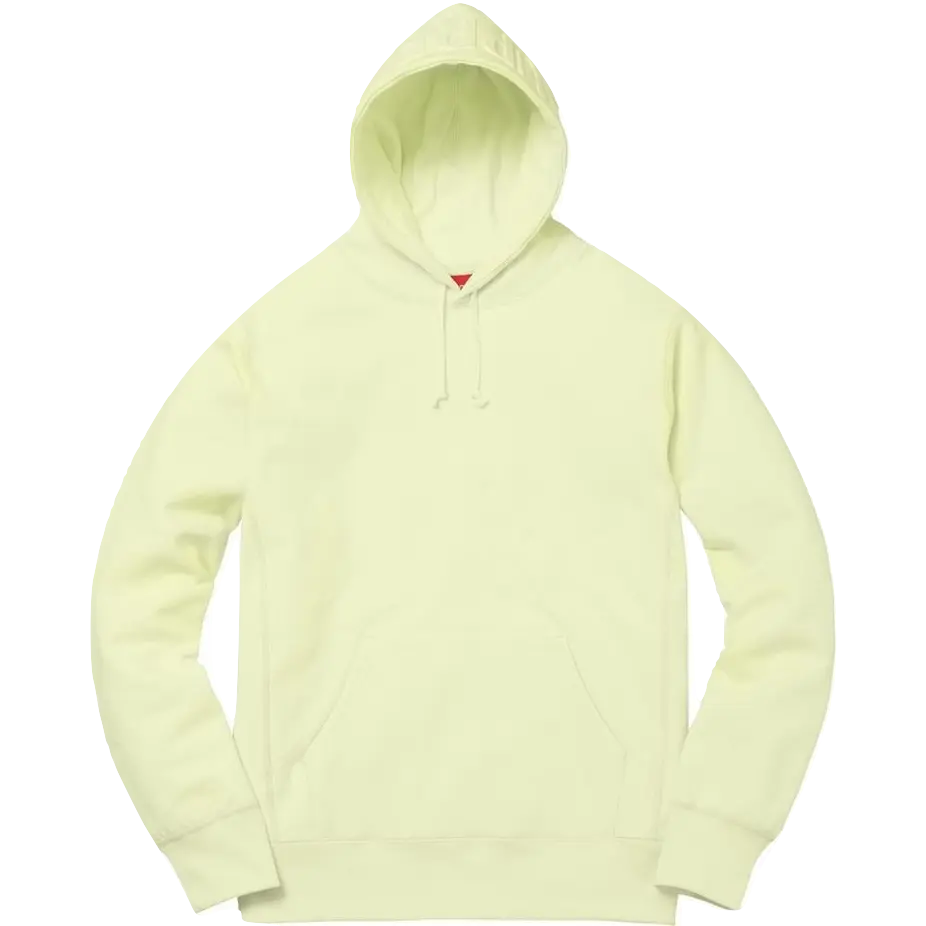 Supreme Embossed Logo Hooded Sweatshirt - Pale Lime Supreme