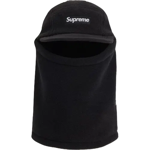 Supreme Facemask Polartec Camp Cap - Black Supreme
