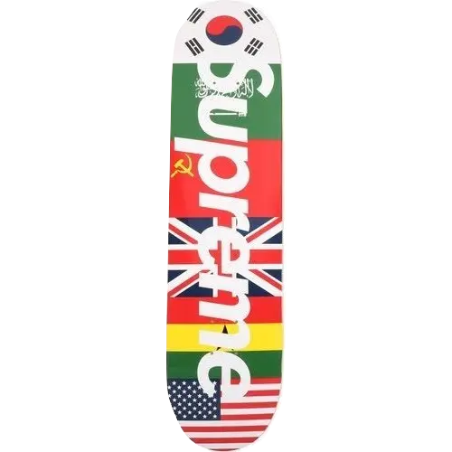 Supreme Flags Skateboard Deck - Multi Supreme