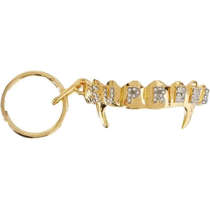 Supreme Fronts Keychain - Gold Supreme