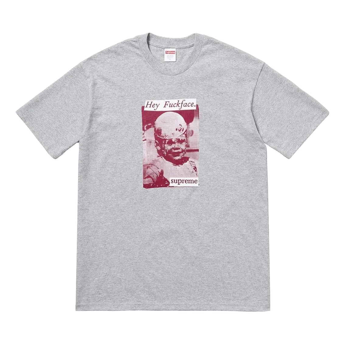 Supreme Hey Fuck Face Tee - Gray Supreme