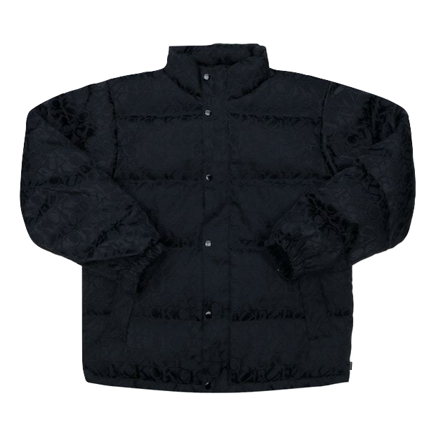 Supreme F*** Jacquard Puffy Jacket - Black - Used Supreme