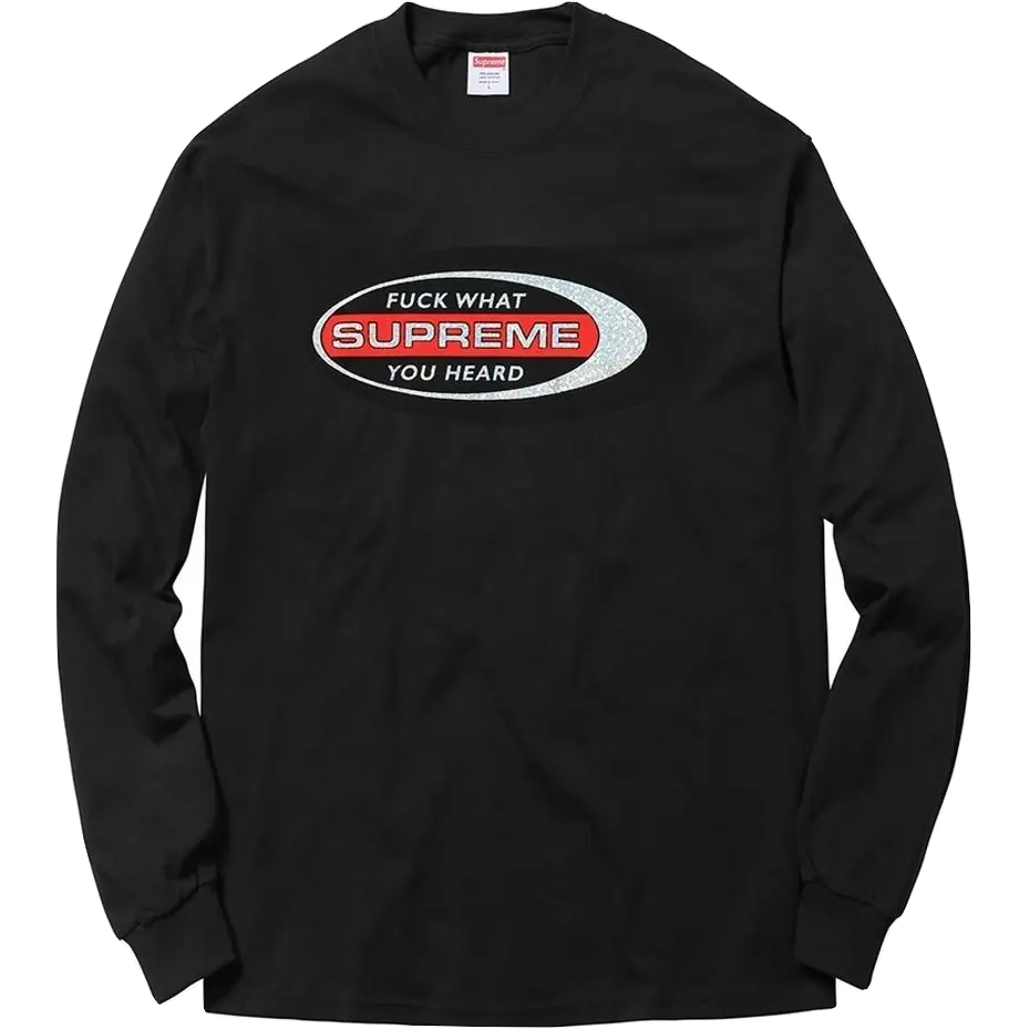 Supreme Fuck What You Heard L/S - Black - Used Supreme