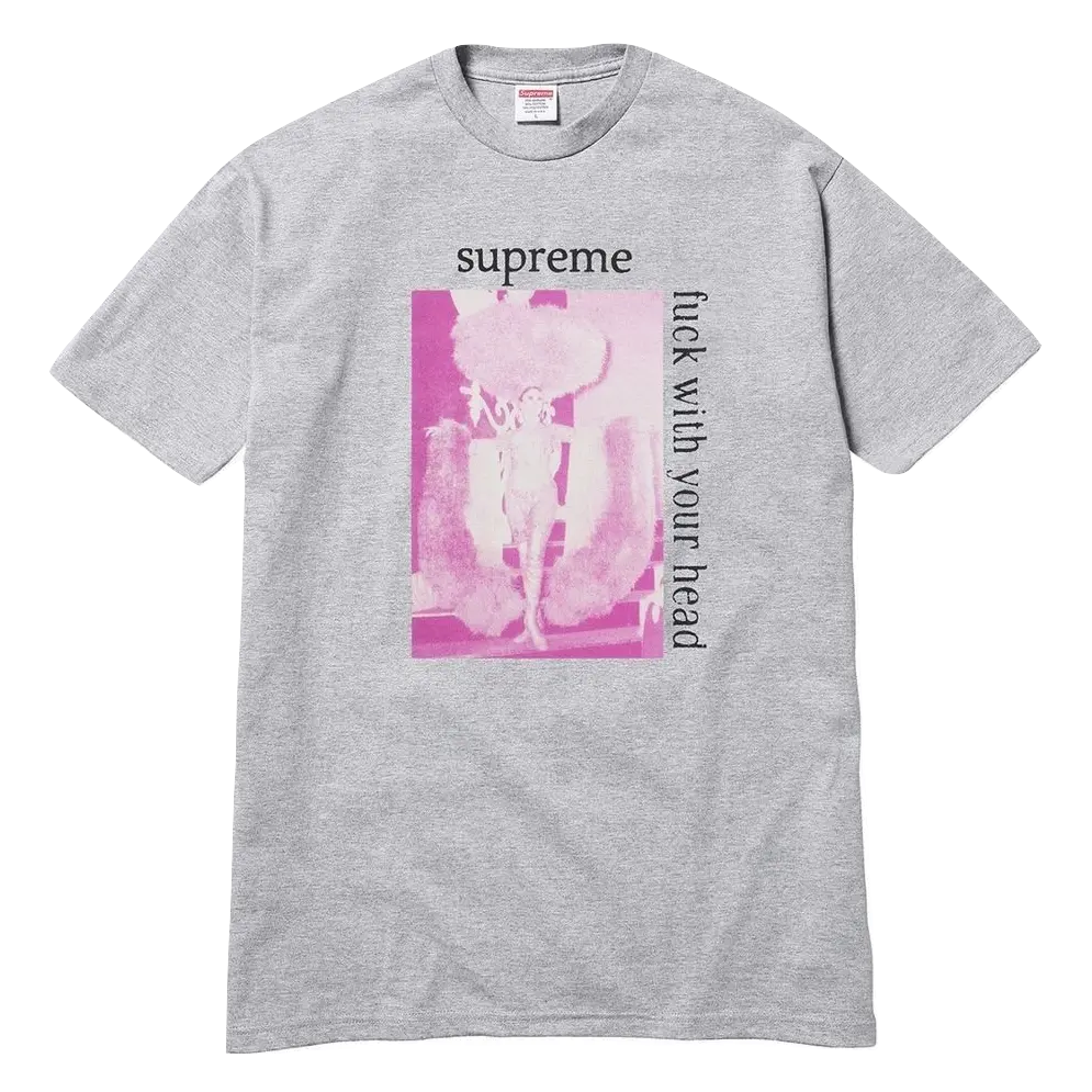 Supreme Fuck With Your Head Tee - Heather Grey Supreme