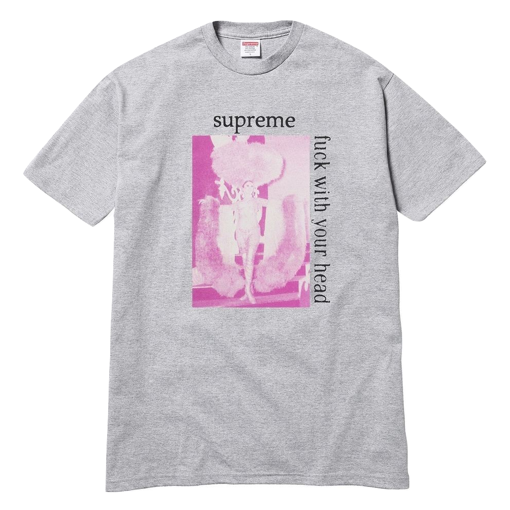 Supreme Fuck With Your Head Tee - Heather Grey