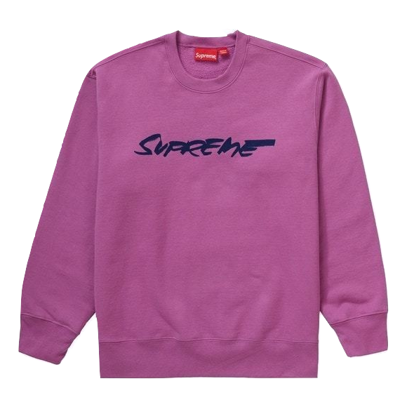 Supreme Futura Logo Crewneck - Bright Purple Supreme