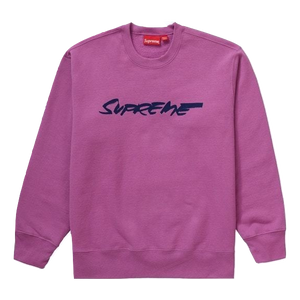 Supreme Futura Logo Crewneck - Bright Purple