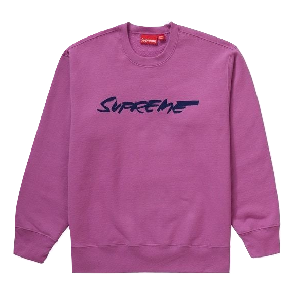 Supreme Futura Logo Crewneck - Bright Purple